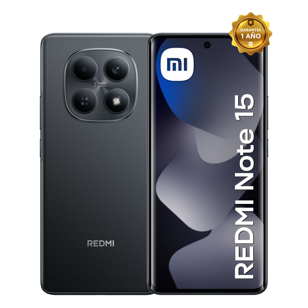 Celular 4G Redmi Note 15 256GB 8GB RAM Negro