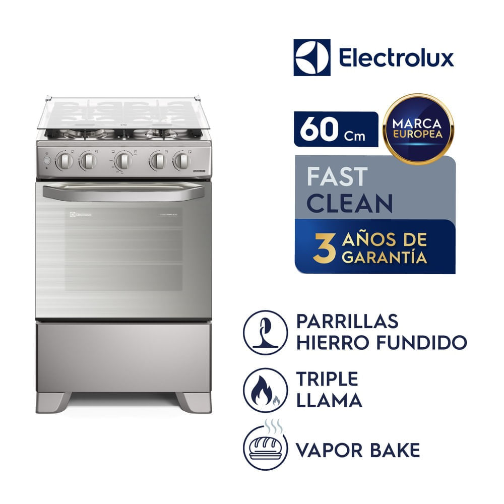 Cocina Electrolux FE4PMR 24" 4 Hornillas Acero