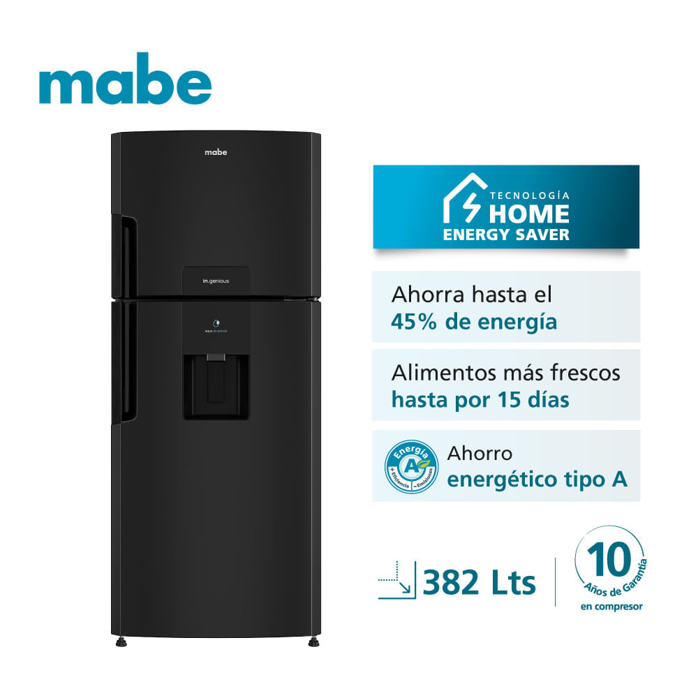 Refrigeradora No Frost Mabe 382L RMP415GPG C/D Grafito