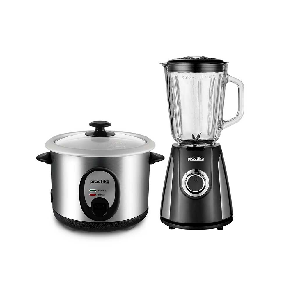 Licuadora CD700 + Olla POM1K Negro y Plateado