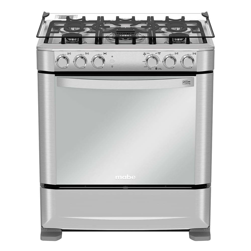 Cocina a gas Mabe CMP7640FX0 76 cm 5 hornillas acero inoxida