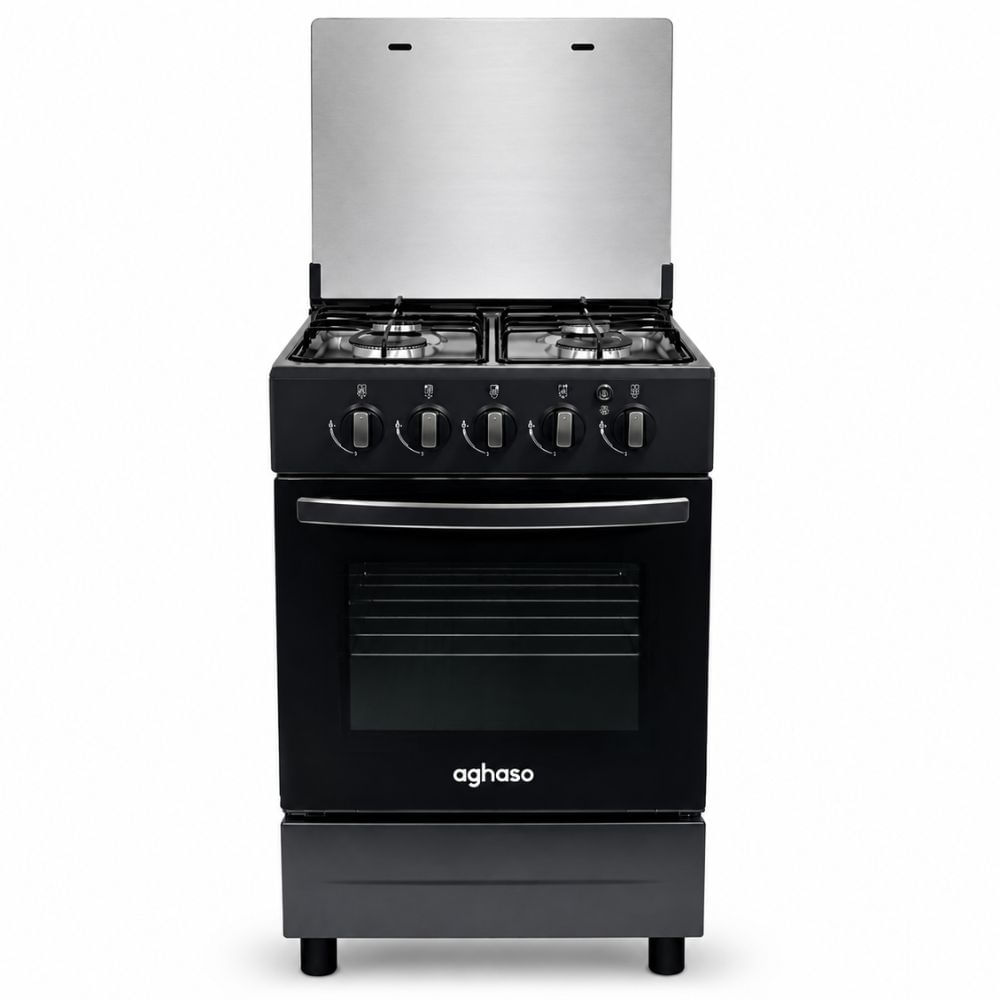 Cocina de Piso a Gas Aghaso Vital 4 Hornillas plateada