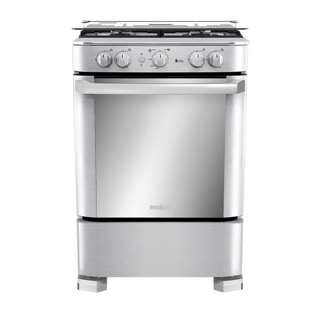 Cocina a gas Mabe CMP6060FX1 60 cm 4 hornillas acero inoxida